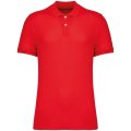 Heren polo Native Spirit Ecologische in piquétricot Poppy Red